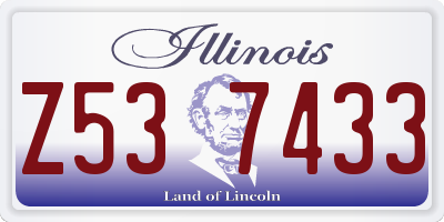 IL license plate Z537433