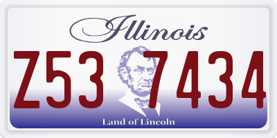 IL license plate Z537434