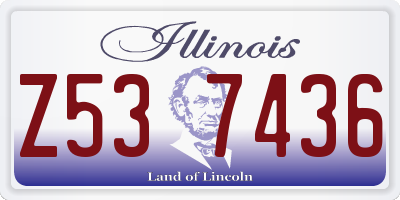 IL license plate Z537436