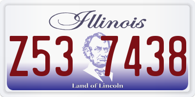 IL license plate Z537438