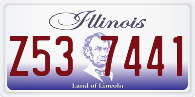 IL license plate Z537441