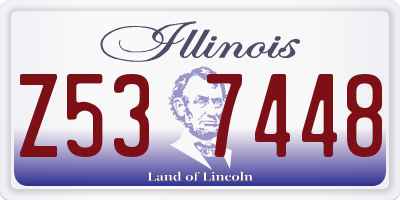 IL license plate Z537448