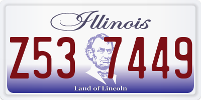 IL license plate Z537449