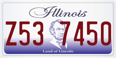 IL license plate Z537450