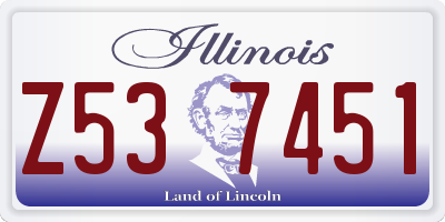 IL license plate Z537451