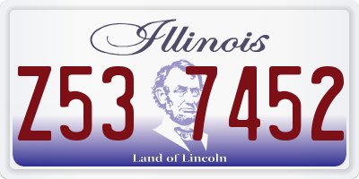 IL license plate Z537452