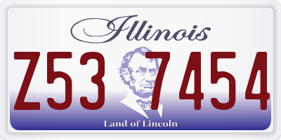 IL license plate Z537454