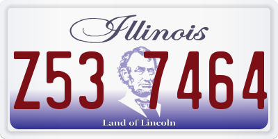IL license plate Z537464