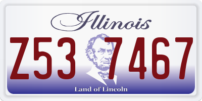 IL license plate Z537467