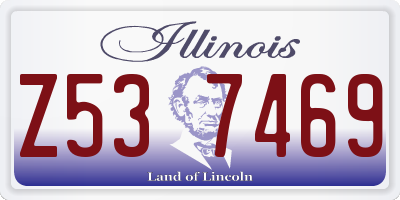 IL license plate Z537469