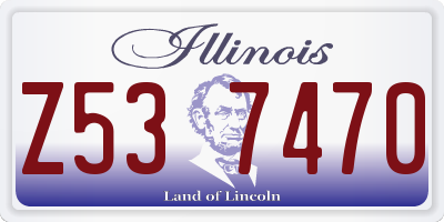 IL license plate Z537470
