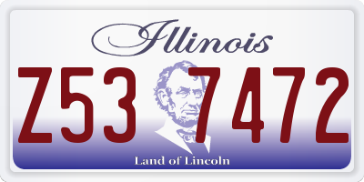 IL license plate Z537472