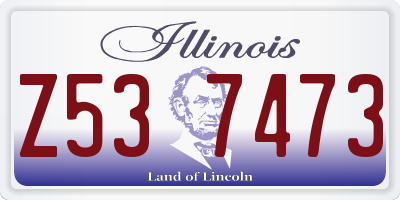 IL license plate Z537473