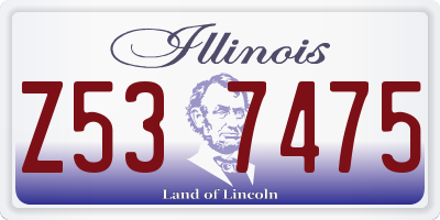 IL license plate Z537475