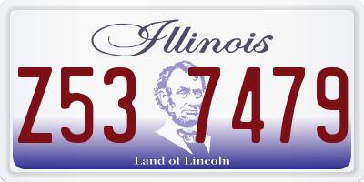 IL license plate Z537479