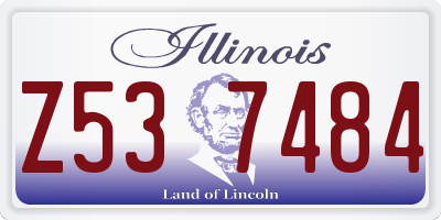 IL license plate Z537484