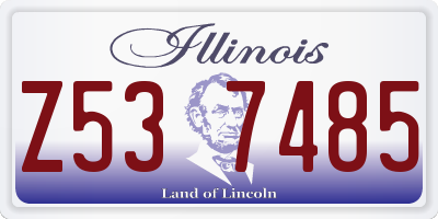 IL license plate Z537485