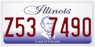 IL license plate Z537490