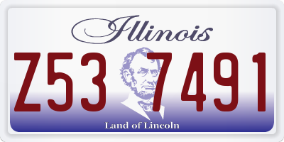 IL license plate Z537491