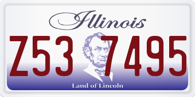 IL license plate Z537495