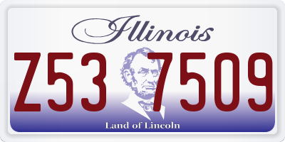 IL license plate Z537509