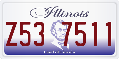 IL license plate Z537511