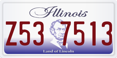IL license plate Z537513