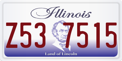 IL license plate Z537515