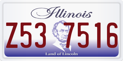IL license plate Z537516