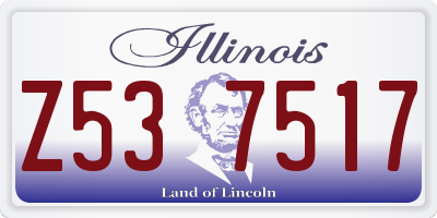 IL license plate Z537517