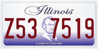 IL license plate Z537519