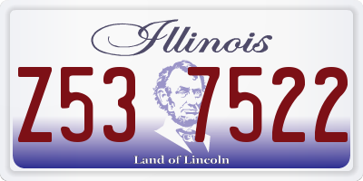 IL license plate Z537522