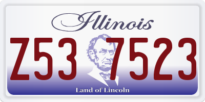 IL license plate Z537523