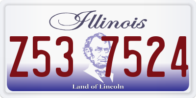 IL license plate Z537524