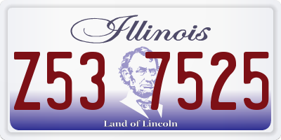 IL license plate Z537525
