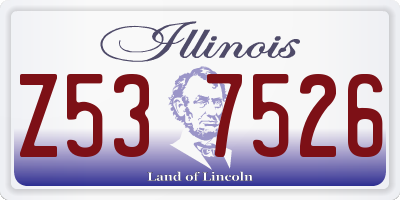 IL license plate Z537526
