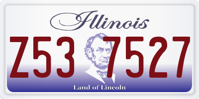 IL license plate Z537527