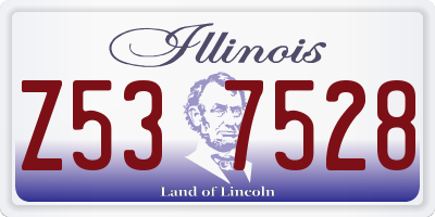 IL license plate Z537528