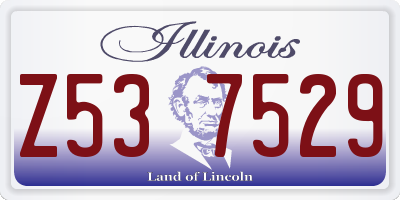 IL license plate Z537529