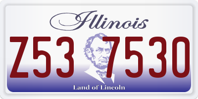 IL license plate Z537530
