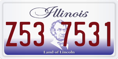 IL license plate Z537531