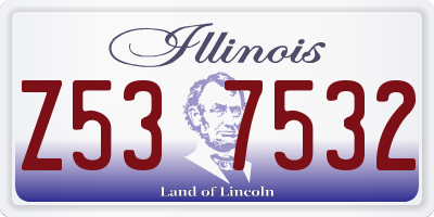 IL license plate Z537532