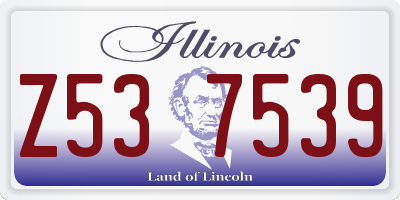 IL license plate Z537539