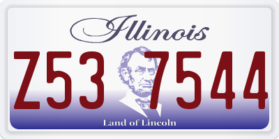 IL license plate Z537544