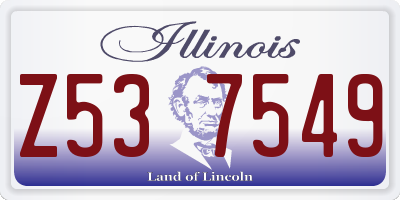 IL license plate Z537549