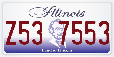 IL license plate Z537553