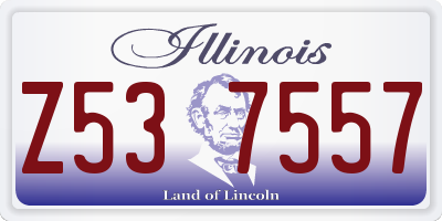IL license plate Z537557
