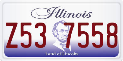 IL license plate Z537558