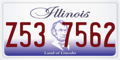 IL license plate Z537562