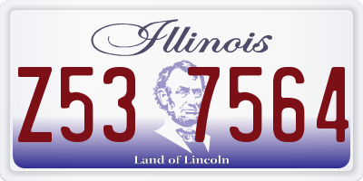 IL license plate Z537564